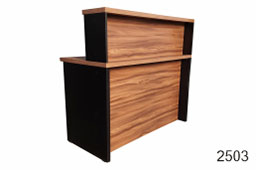 BALCÃO DE ATENDIMENTO RETO - LINHA MDF 30mm - COM OU SEM GAVETAS