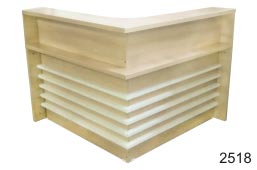 BALCÃO DE ATENDIMENTO EM L - 4 GAVETAS - MDF 30mm MADEIRADO