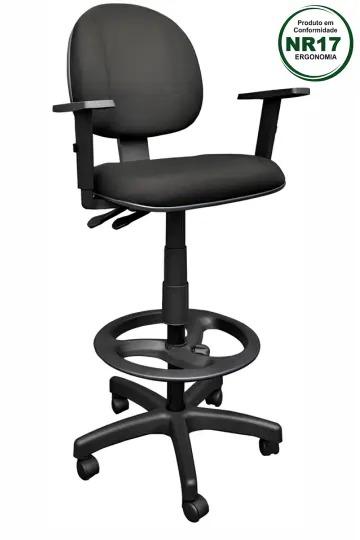 cadeira caixa back system executiva com braços - modelo 1476