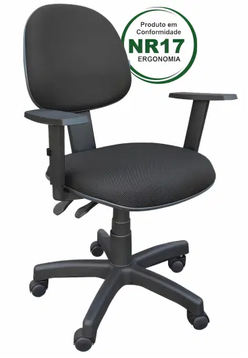 cadeira giratória executiva back system com relax - modelo 1225