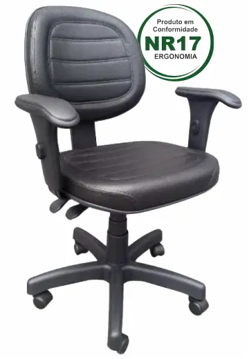 cadeira giratória executiva back system costurada com relax - modelo 1235