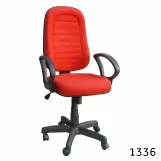 cadeira presidente costurada c/ braços fixos - mod. 1336