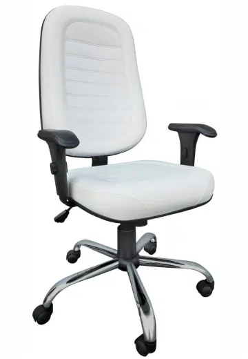 Cadeira Presidente Costurada c/ Braços Reguláveis – Modelo 1338