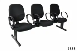 longarina diretor 03 lugares c/ braços – Mod. 1833