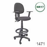 CADEIRA CAIXA BACK SYSTEM - EXECUTIVA BASIC - BRAÇO SIX - Atende NR 17