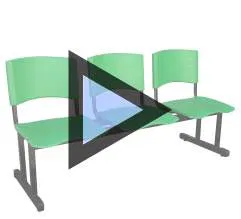 cadeiras longarinas em Curitiba com 2 - 3 - 4 e 5 lugares