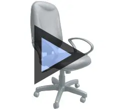 modelo de cadeira giratória ergonômica