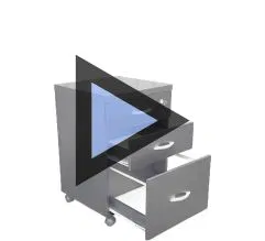 gaveteiros volantes com 2 - 3 ou 4 gavetas em Curitiba