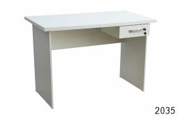 Mesa Reta c/ 1 Gaveta - Linha 30mm - Cinza ou Branca