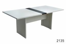 Mesa para Reunião Retangular/Semi Oval - Linha 30mm - Branca ou Cinza